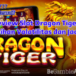 Ilustrasi simbol naga dan harimau emas Slot Dragon Tiger 2025 dalam animasi bonus jackpot PanjangPanjang