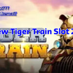 Screenshot Slot Tiger Train 2025 menampilkan gulungan 5x3 dengan simbol wild harimau dan fitur bonus free spins