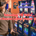 teknologi VR slots 2025 menampilkan headset Meta Quest dan simulasikan kasino virtual